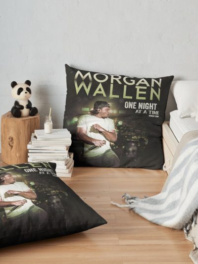 W  A  L  L  E  N Throw Pillow Official Morgan Wallen Merch