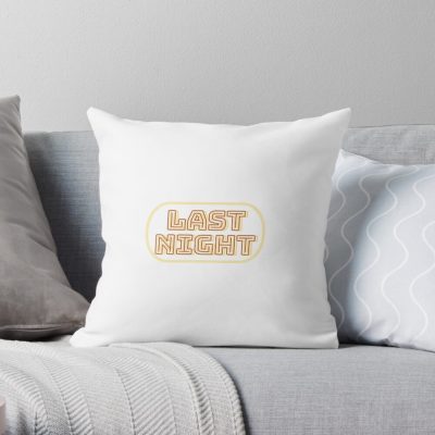 Last Night - Morgan Wallen Throw Pillow Official Morgan Wallen Merch