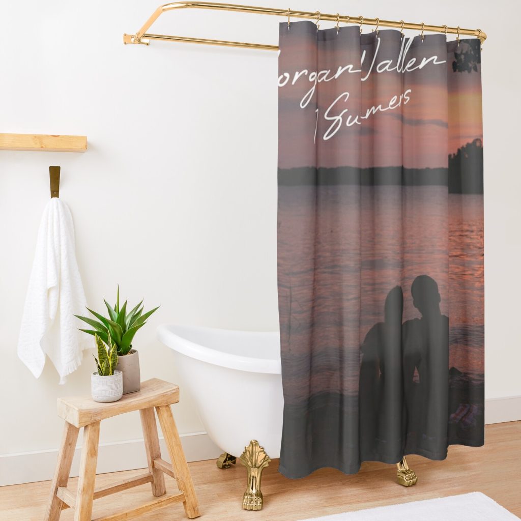 W  A  L  L  E  N Shower Curtain Official Morgan Wallen Merch
